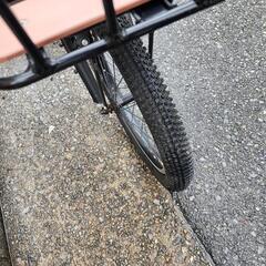 ＭＴＢ自転車　２０インチ　７変速　美品　カゴ　付き　黒　配達可能