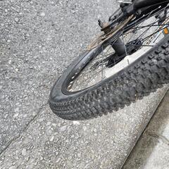 ＭＴＢ自転車　２０インチ　７変速　美品　カゴ　付き　黒　配達可能