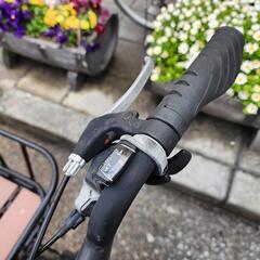 ＭＴＢ自転車　２０インチ　７変速　美品　カゴ　付き　黒　配達可能