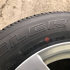 ①16インチホイール LIUFENG  タイヤ175/80R16 4本　ジムニー