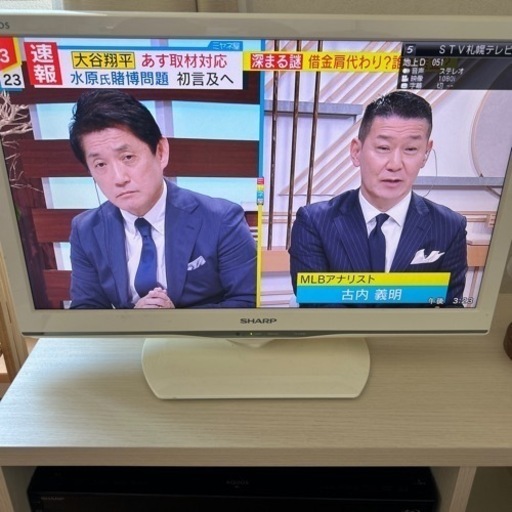 テレビ　SHARP テレビ台セット