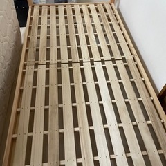 無印　木製ベッドフレーム　シングル　パイン材