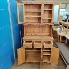 【愛品倶楽部柏店】3枚扉キッチンキャビネット カントリー調