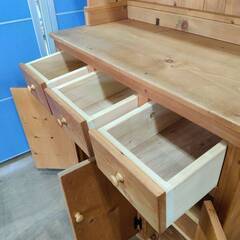 【愛品倶楽部柏店】3枚扉キッチンキャビネット カントリー調