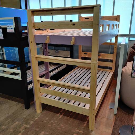 【愛品倶楽部柏店】コンセント\u0026照明付 2段ベッド アーサー