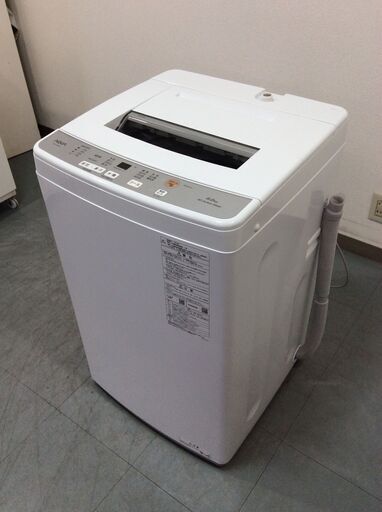(4/8受渡済)YJT8528【AQUA/アクア 6.0㎏洗濯機】美品 2023年製 AQW-S6N 家電 洗濯 簡易乾燥付