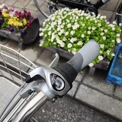 ママチャリ 26インチ 3変速 ライト カゴ 付き シルバー 配達可能