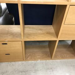 無印 無印良品 MUJI キッチンボード 食器棚 シェルフ ユニットシェルフ オーク材 カップボード 収納棚 北欧 幅約121cm おしゃれ クリーニング済 堺市 石津 【ジャングルジャングル石津店】