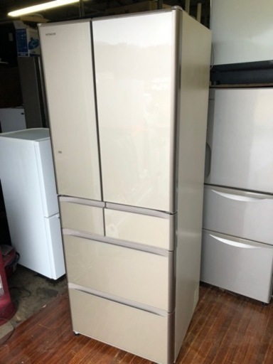 福岡市内配送設置無料　日立 HITACHI R-G4800F XN [Gシリーズ 真空チルド （475L・フレンチドア） 6ドア クリスタルシャンパン]