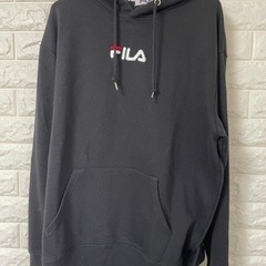 FILA フィラ プルオーバーパーカー Lサイズ ブラック ロゴ...