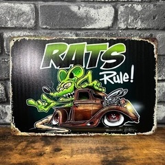 RATFINK ラットフィンク ブリキ看板