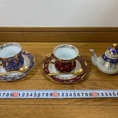 ①　大橋陶器 ohashi china ペア コーヒーカップ＆ソ...