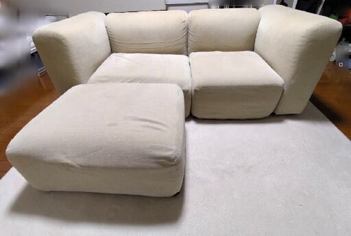 ＊無印良品ユニットソファ本体オットマン＋帆布ユニットソファオットマンカバーセット Amazon.co.jp: 無印良品 ユニットソファ本体オットマン 小 82961508