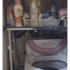洗濯台  棚 白 ニトリ (分解可能)