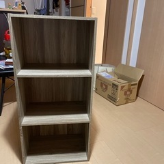 家具 カラーボックス2個