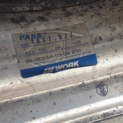 16インチworkホイール4本PCD５穴４穴100.