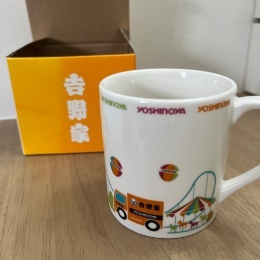 吉野家昭和レトロ希少超レア物非売品景品屋台車柄マグカップ