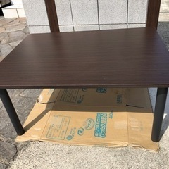 ニトリ　茶色　家具 テーブル 