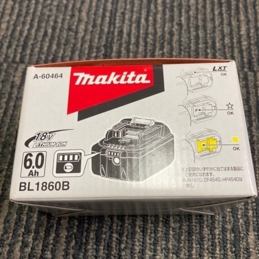 新品　マキタ　バッテリー　BL1860B  18V 6ah