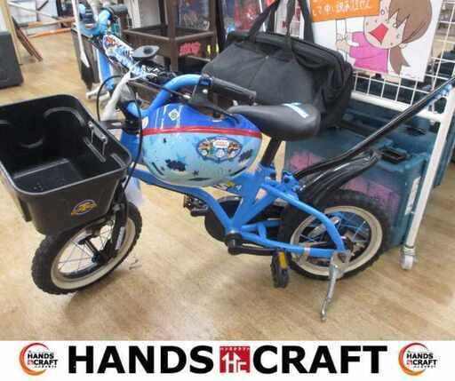 きかんしゃトーマス 自転車 12インチ ヘルメット 補助輪付 中古品 【ハンズクラフト宜野湾店】