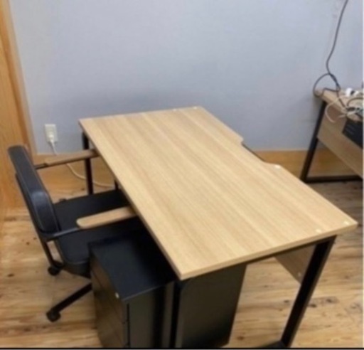 ★仕事机3点セット　家具 オフィス用家具 机