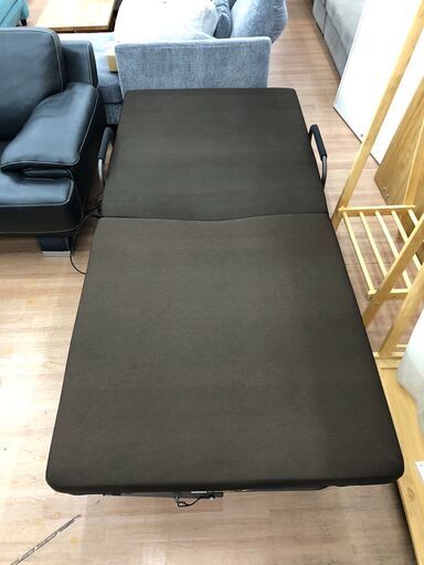 折りたたみ電動リクライニングベッド ハイタイプ シングル アイリスオーヤマ OTB-KDHブラウン 参考価格42,800円【安心の3ヶ月保証】 自社配送時代引き可※現金、クレジット、スマホ決済対応※