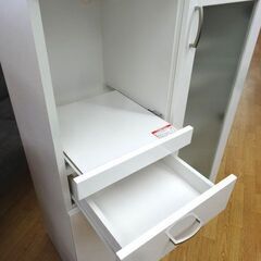 ミドルレンジボード 幅80㎝ 奥行40㎝ 高さ115㎝ ホワイト エナメル