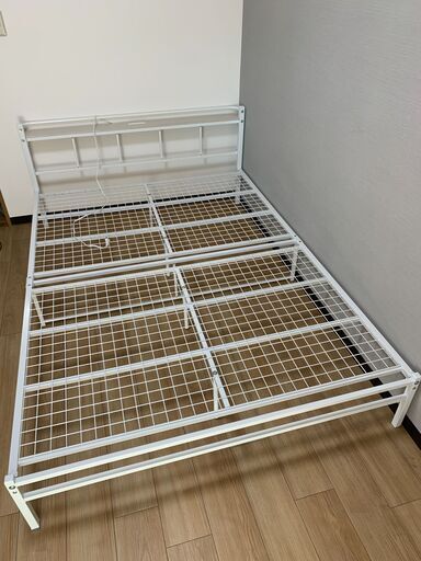 ニトリ　ヴァイン　NITORI ダブルベッドフレーム （ヴァイン深型/WH） エントリーで全商品P5倍 ダブルベッドフレーム (ヴァイン2 深型/WH