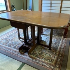 富士木工(FUJIMOKKO)のテーブル　折りたたみ式