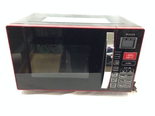 ◆ 動作確認済み 山善 オーブンレンジ MOR-Y165 2018年製 ターンテーブル欠品あり キズ汚れ色移り割れあり