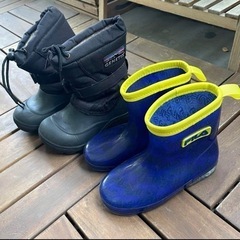 【ネット決済】18cm★2足セット★スノーブーツ＆新品長靴