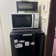 オーブントースター 電子レンジ冷蔵庫セット