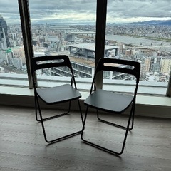 IKEA 折りたたみ椅子2脚