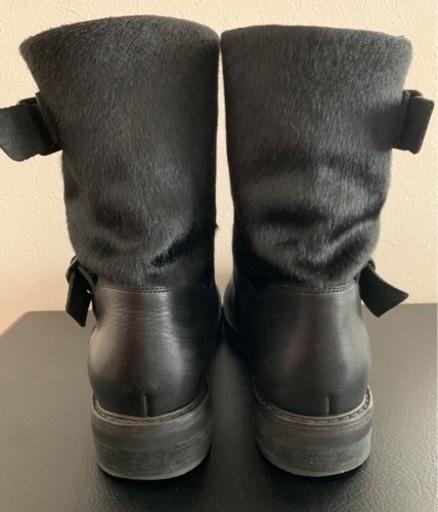 zucca ズッカ ハラコブーツ 25㎝ ブラック エンジニア ユニセックス