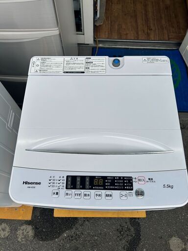 洗濯機 ハイセンス HW-K55E 2021年 せんたくき 家事家電【安心の3ヶ月保証★送料に設置込】自社配送時代引き可※現金、クレジット、スマホ決済対応※