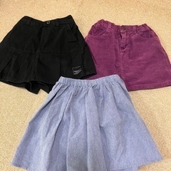 キッズ130 女の子 スカート ショートパンツ