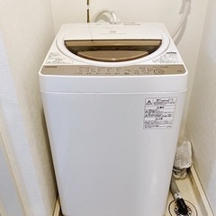 6kg  洗濯機  TOSHIBA AW-6G5(W)