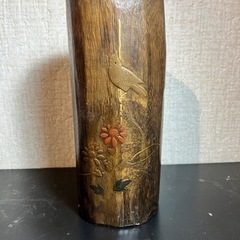 木彫り花瓶