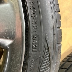 ウィッシュ純正17インチホイールタイヤ付きPCD100の5穴　4本セット