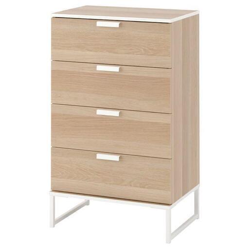 未使用品 TRYSIL トリスィル 4段チェスト 脚付き■横幅60cm×奥行40cm×高さ99㎝■近隣配送無料 買取帝国 朝霞店