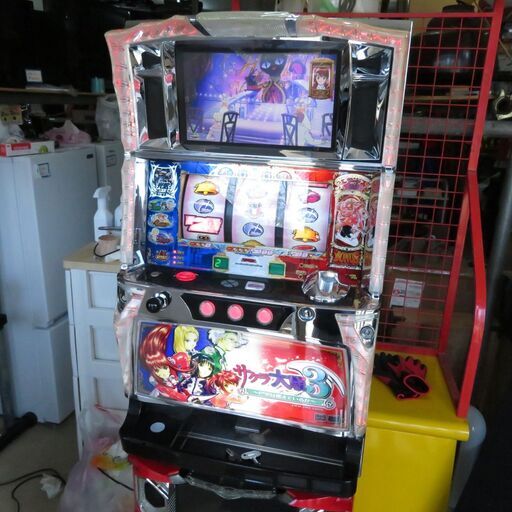 パチスロ実機 サクラ大戦3 巴里は燃えているか コイン不要機付き スロット機|江別市のリサイクルショップドロップ