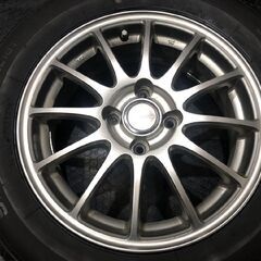 【SEIBERLING SL101 185/65R15】夏タイヤ【ECO FORME SE-12 エコフォルム 15インチ 5.5J4HPCD100+45】21年製 バリ溝 ノート等　(VTN011)