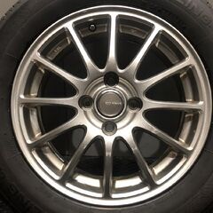 【SEIBERLING SL101 185/65R15】夏タイヤ【ECO FORME SE-12 エコフォルム 15インチ 5.5J4HPCD100+45】21年製 バリ溝 ノート等　(VTN011)