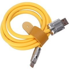 USB C充電 液体シリコン オレンジ USB C 厚みのあるタ...