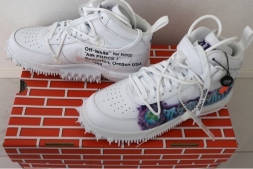 26cm靴/バッグ 靴 スニーカーOff-White × Nike Air Force 1 Mid \