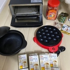 鍋、たこ焼き器、オーブントースター、食品等まとめ売り《最終値下げ》