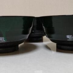 黒い丼鉢　3鉢