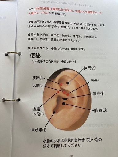 耳ツボダイエット　カウンセラー教本