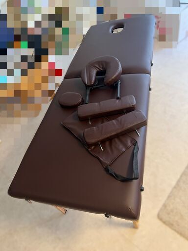 軽量 折りたたみ マッサージベッド 木製 有孔 長さ185×幅70×高さ51-83cm 持ち運び 丈夫 耐荷重 200kg 無孔マット付き マッサージ 施術台 エステべッド マッサージ台 整体べッド ポータブル コンパクト エステ台 出張マッサージ