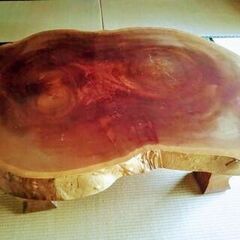 【ネット決済】🌷 樹齢500年超え🧐けやき(欅)玉杢 テーブルを...